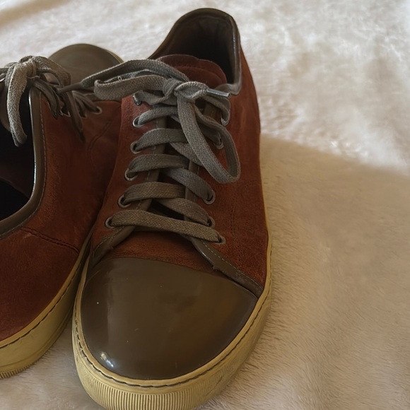Gently Loved Men's Suede Leather Sneakers by LANVIN - Picture 3 of 8